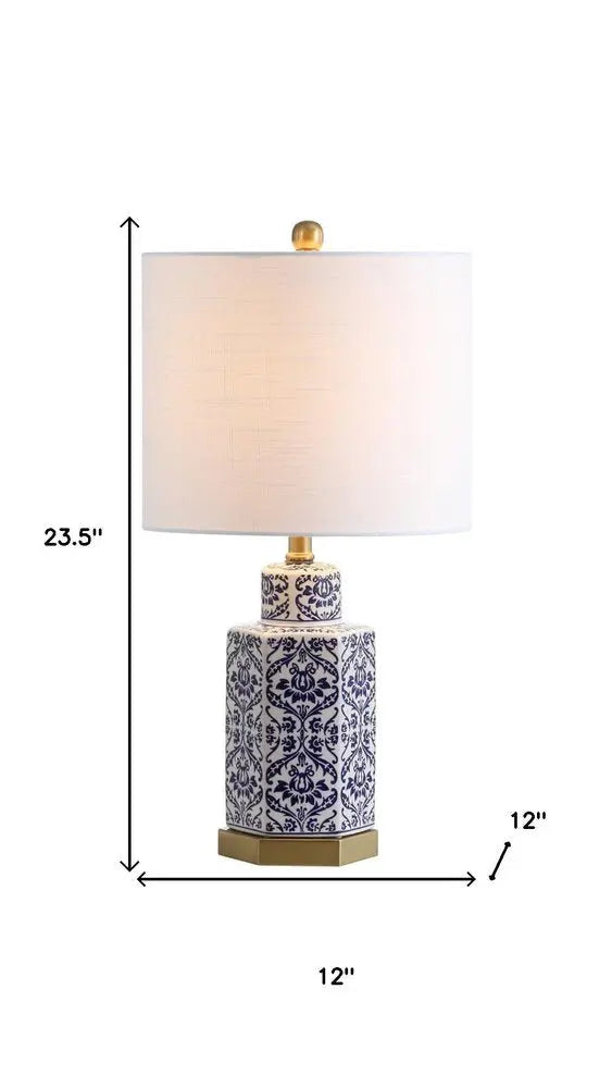 24" Gold Novelty Table Lamp LED With Globe Shade HomeRoots