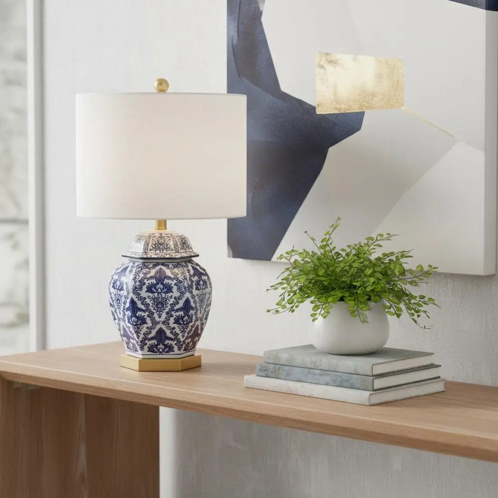 25" Gold Novelty Table Lamp LED With Globe Shade HomeRoots