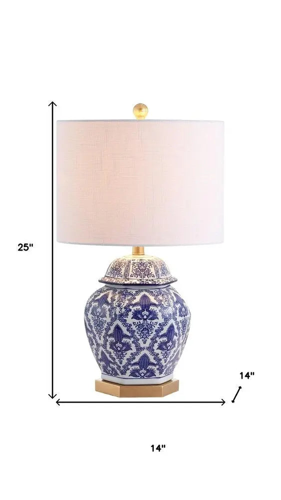 25" Gold Novelty Table Lamp LED With Globe Shade HomeRoots