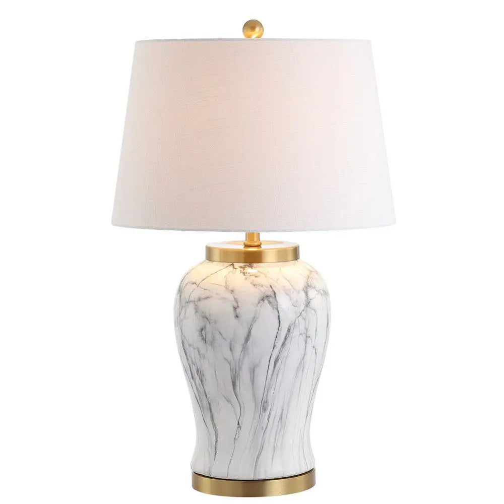 28" Gold Novelty Table Lamp LED With Globe Shade HomeRoots