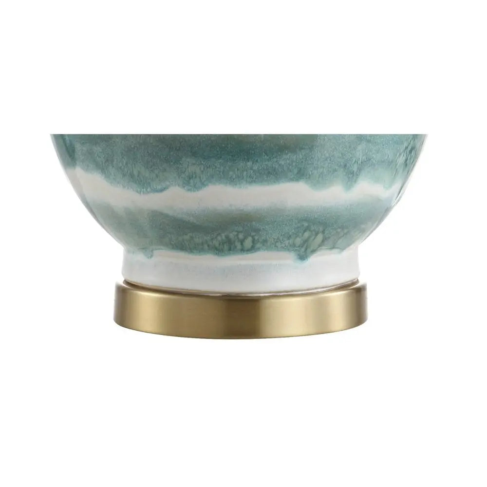 31" Gold Novelty Table Lamp LED With Globe Shade HomeRoots