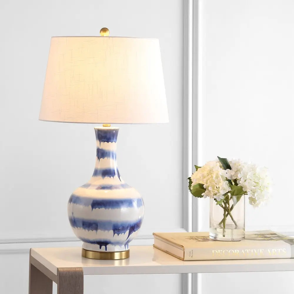 31" Gold Novelty Table Lamp LED With Globe Shade HomeRoots