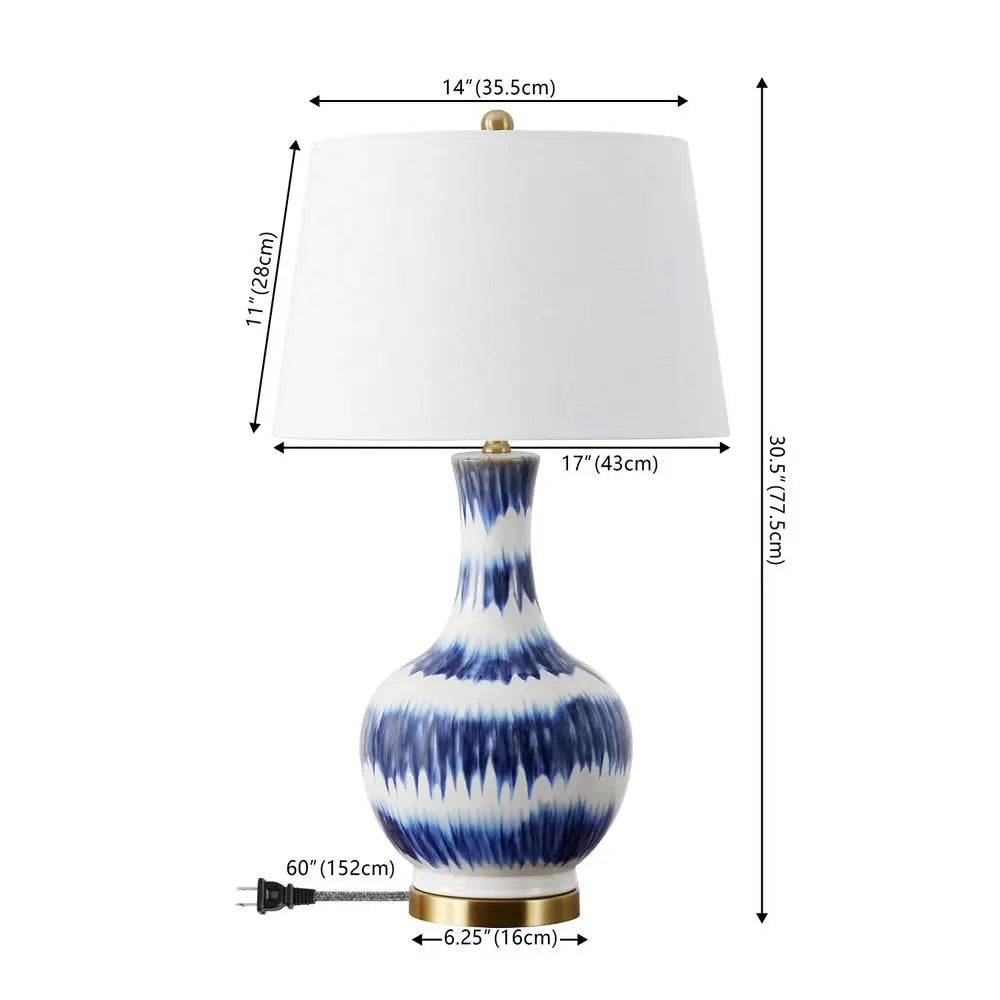 31" Gold Novelty Table Lamp LED With Globe Shade HomeRoots