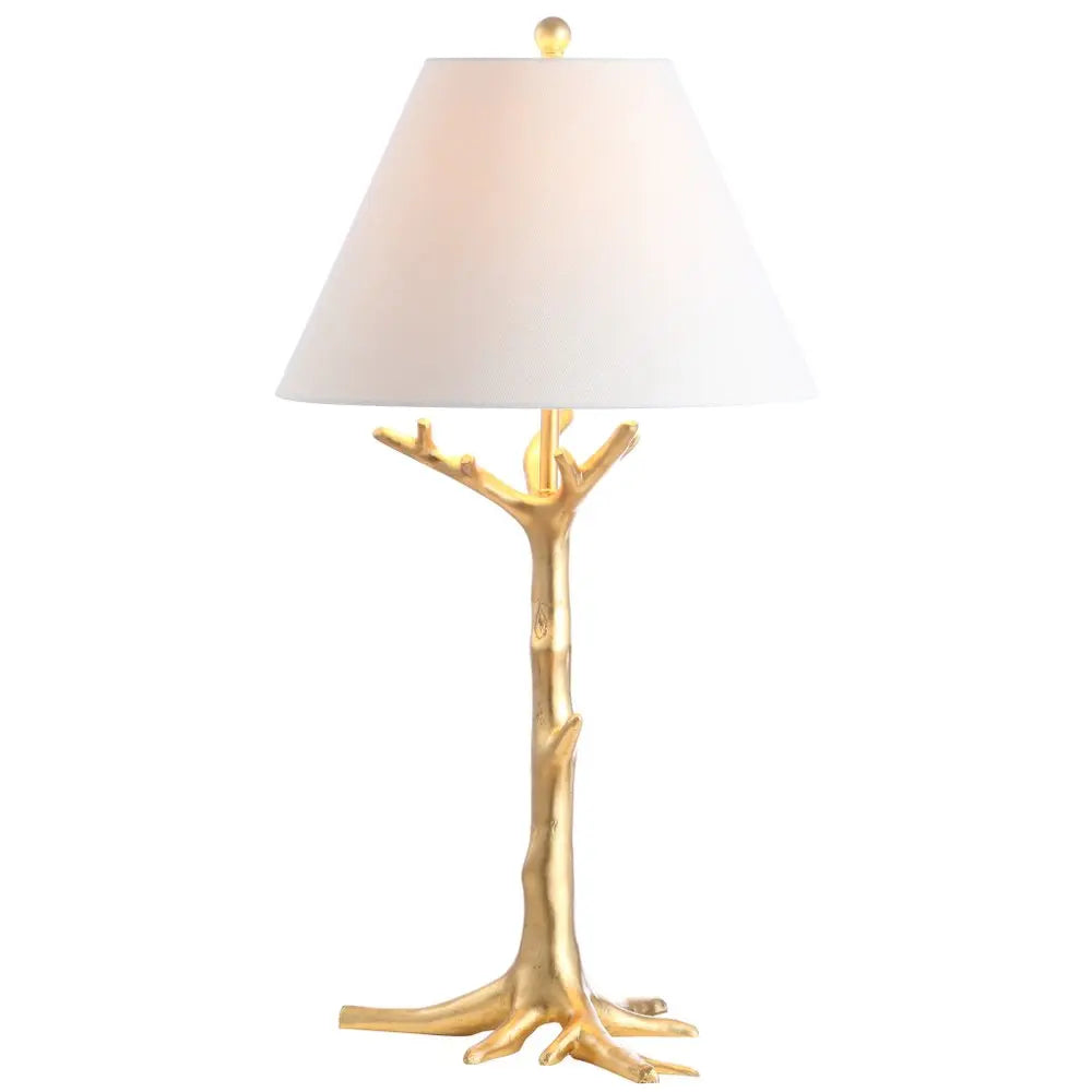 34" Gold Novelty Table Lamp LED With Empire Shade HomeRoots