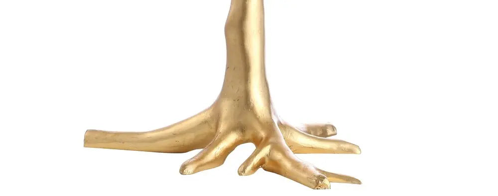 34" Gold Novelty Table Lamp LED With Empire Shade HomeRoots