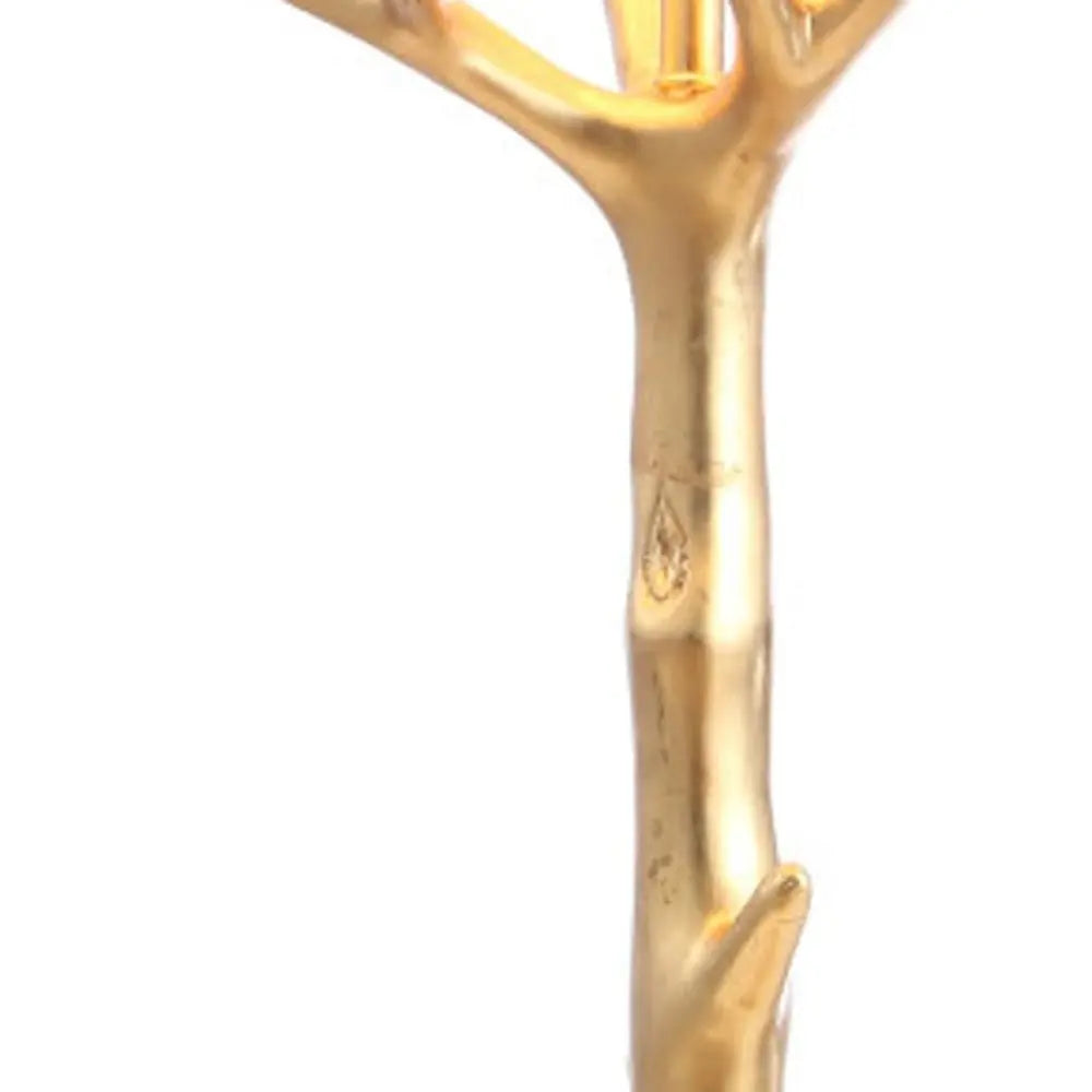 34" Gold Novelty Table Lamp LED With Empire Shade HomeRoots