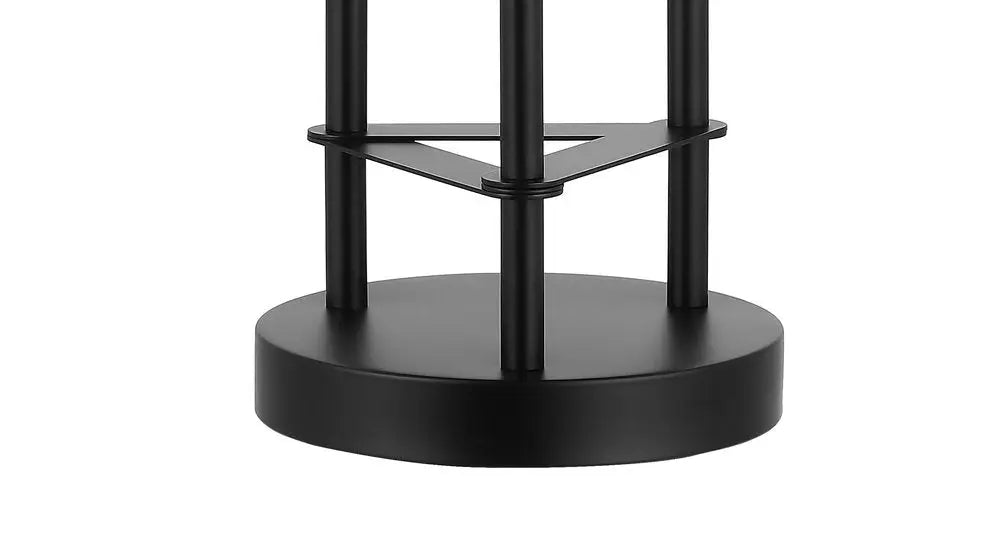 21" Black Novelty Table Lamp LED With Cylinder Shade HomeRoots