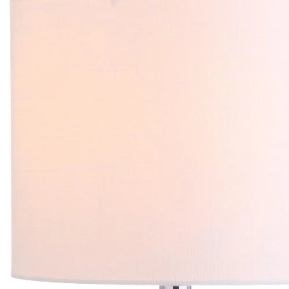 21" Clear Novelty Table Lamp LED With Drum Shade HomeRoots