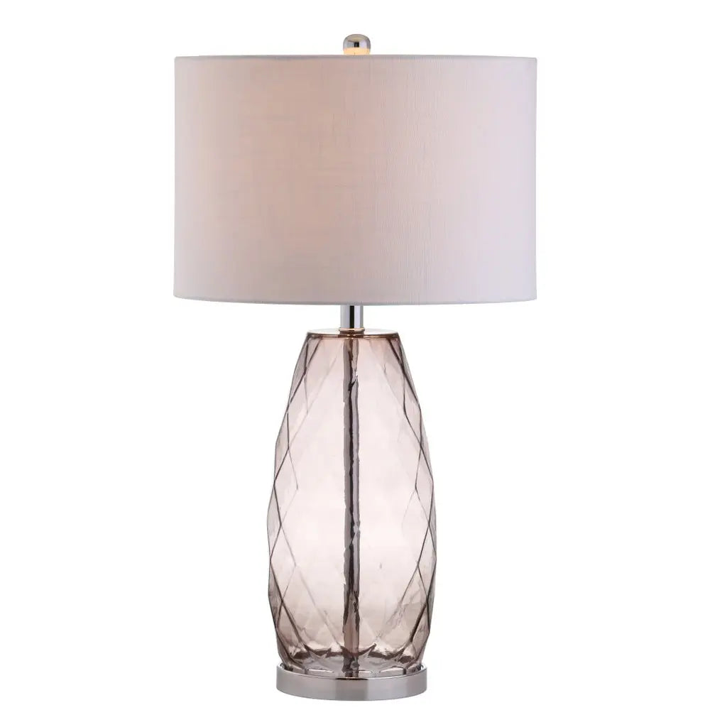 27" Silver Novelty Table Lamp LED With Drum Shade HomeRoots