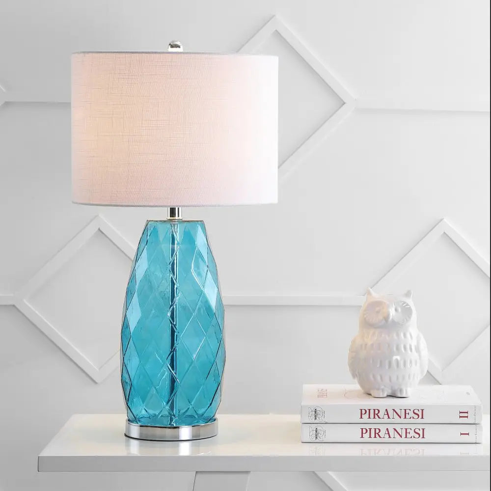 27" Silver Novelty Table Lamp LED With Drum Shade HomeRoots