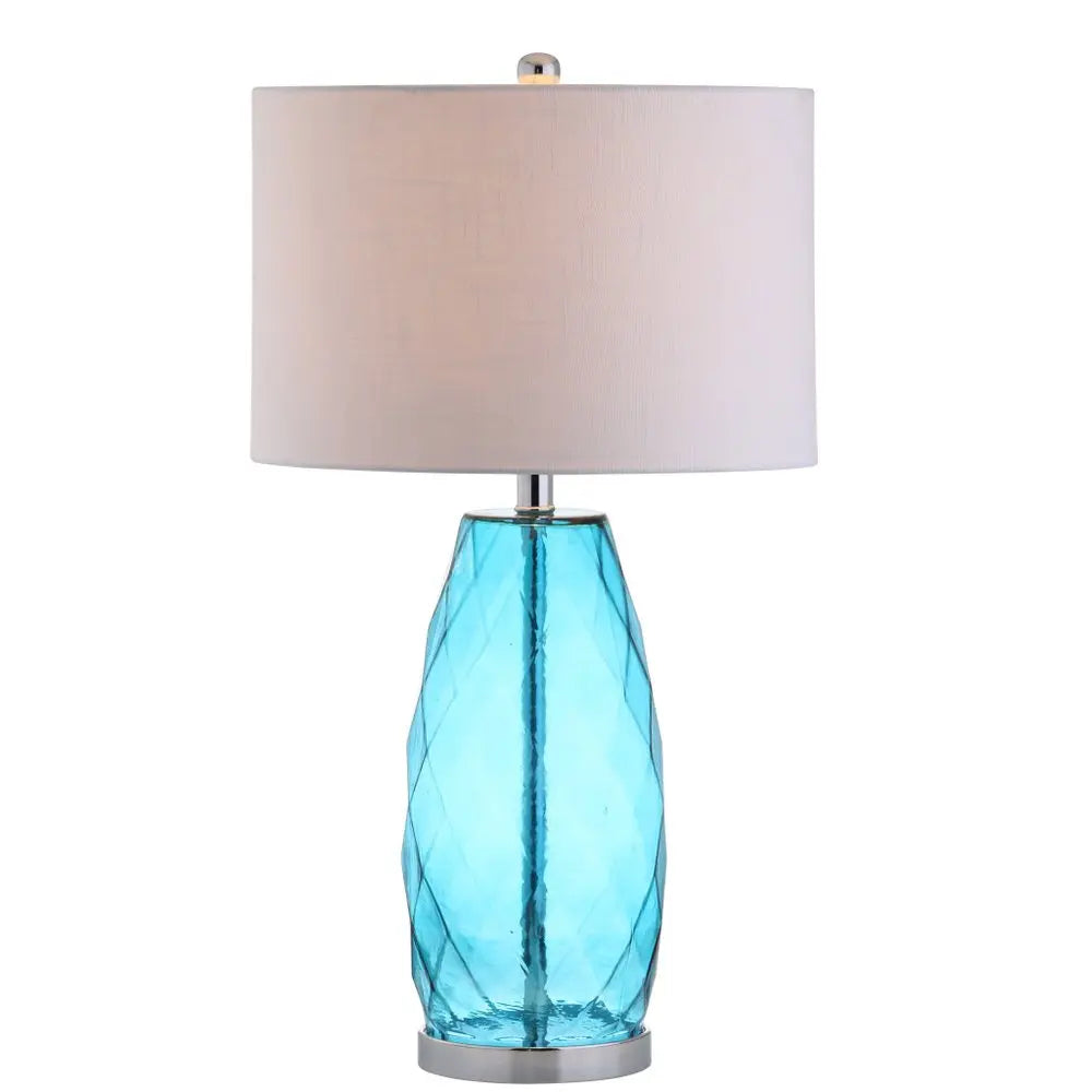 27" Silver Novelty Table Lamp LED With Drum Shade HomeRoots