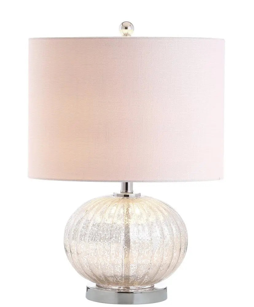 21" Silver Novelty Table Lamp LED With Globe Shade HomeRoots