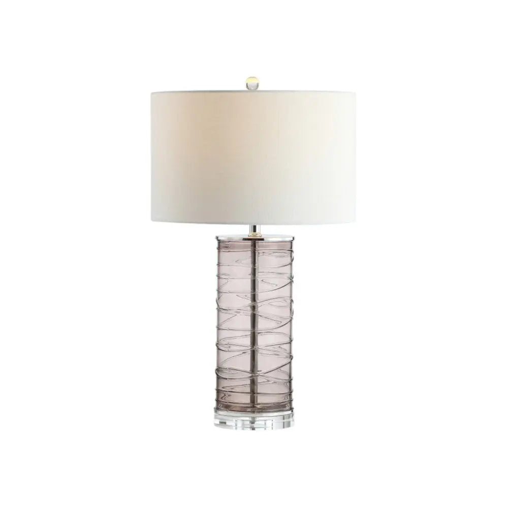 Set of Two 28" Clear Novelty Table Lamps LED With Globe Shades HomeRoots