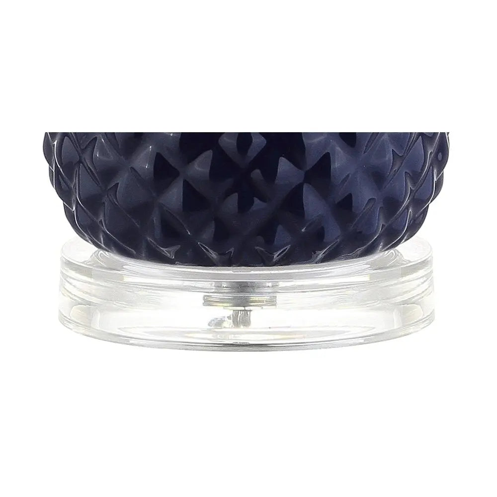 23" Clear Novelty Table Lamp LED With Drum Shade HomeRoots