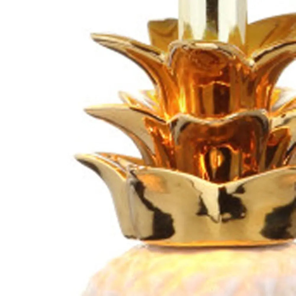 23" Clear Novelty Table Lamp LED With Drum Shade HomeRoots