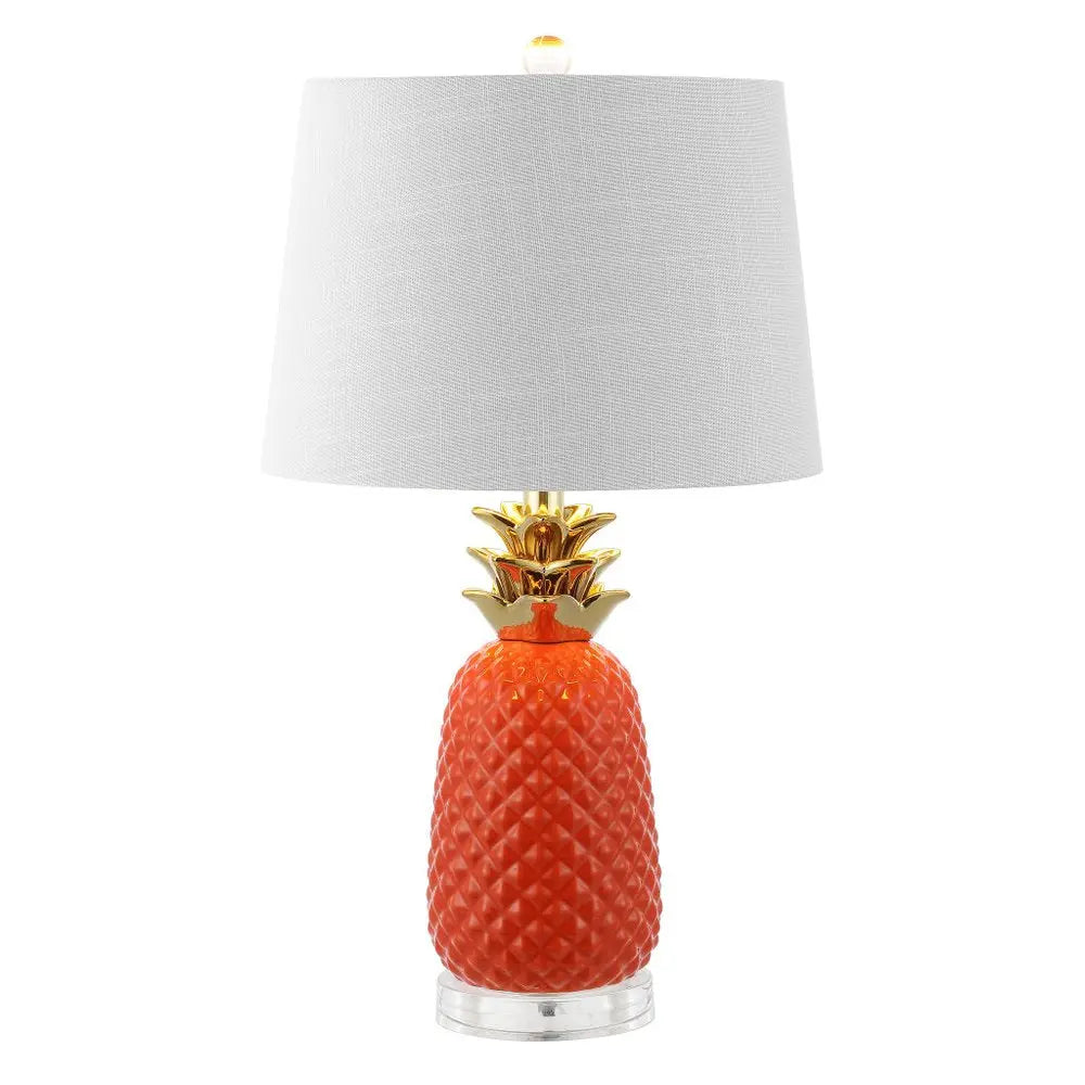 23" Clear Pineapple Table Lamp LED With Globe Shade HomeRoots