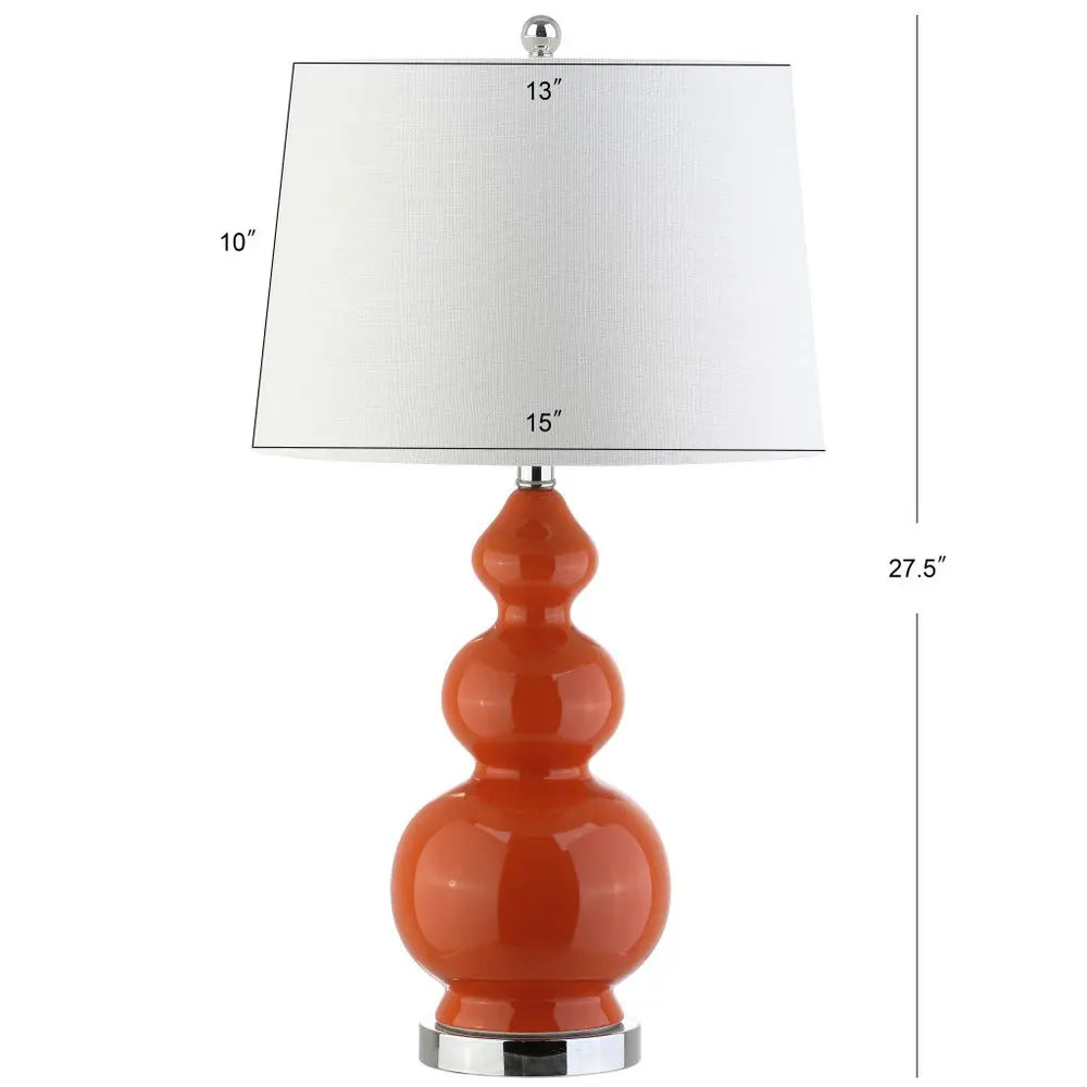 28" Silver Novelty Table Lamp LED With Drum Shade HomeRoots