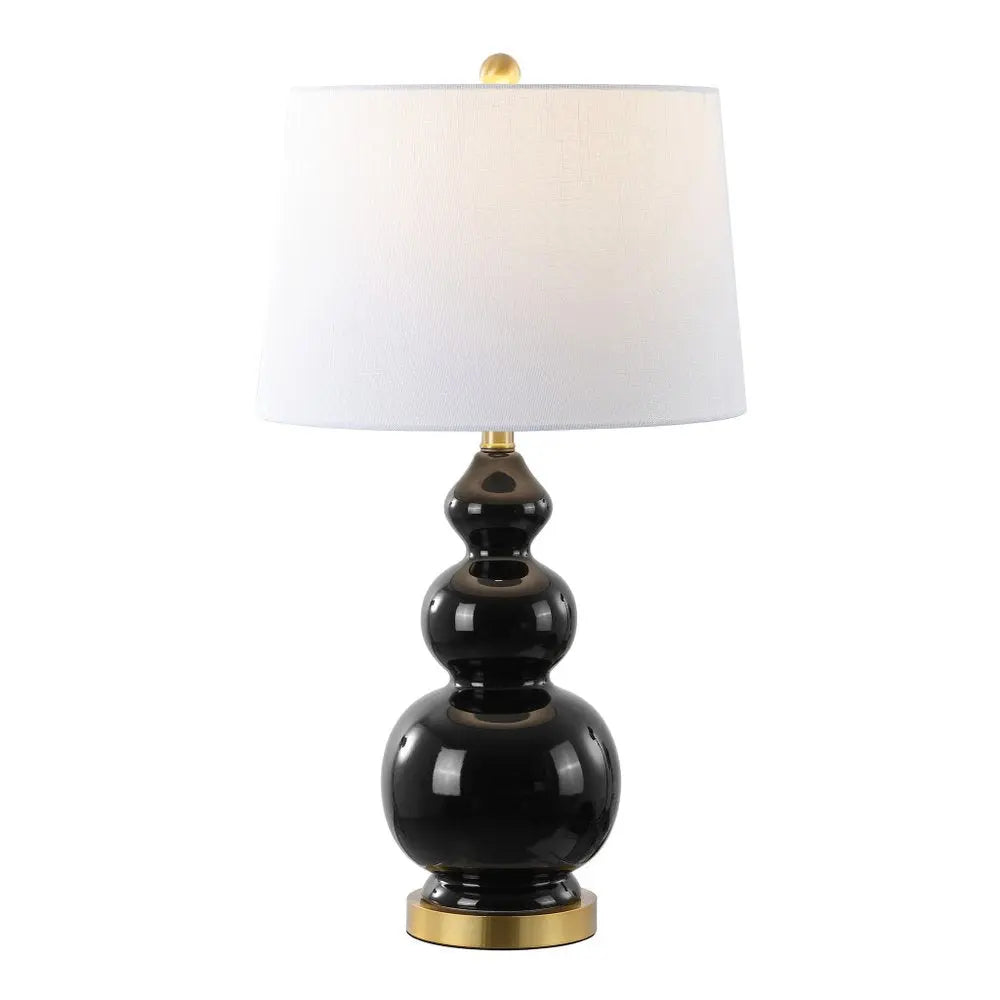 28" Gold Novelty Table Lamp LED With Drum Shade HomeRoots