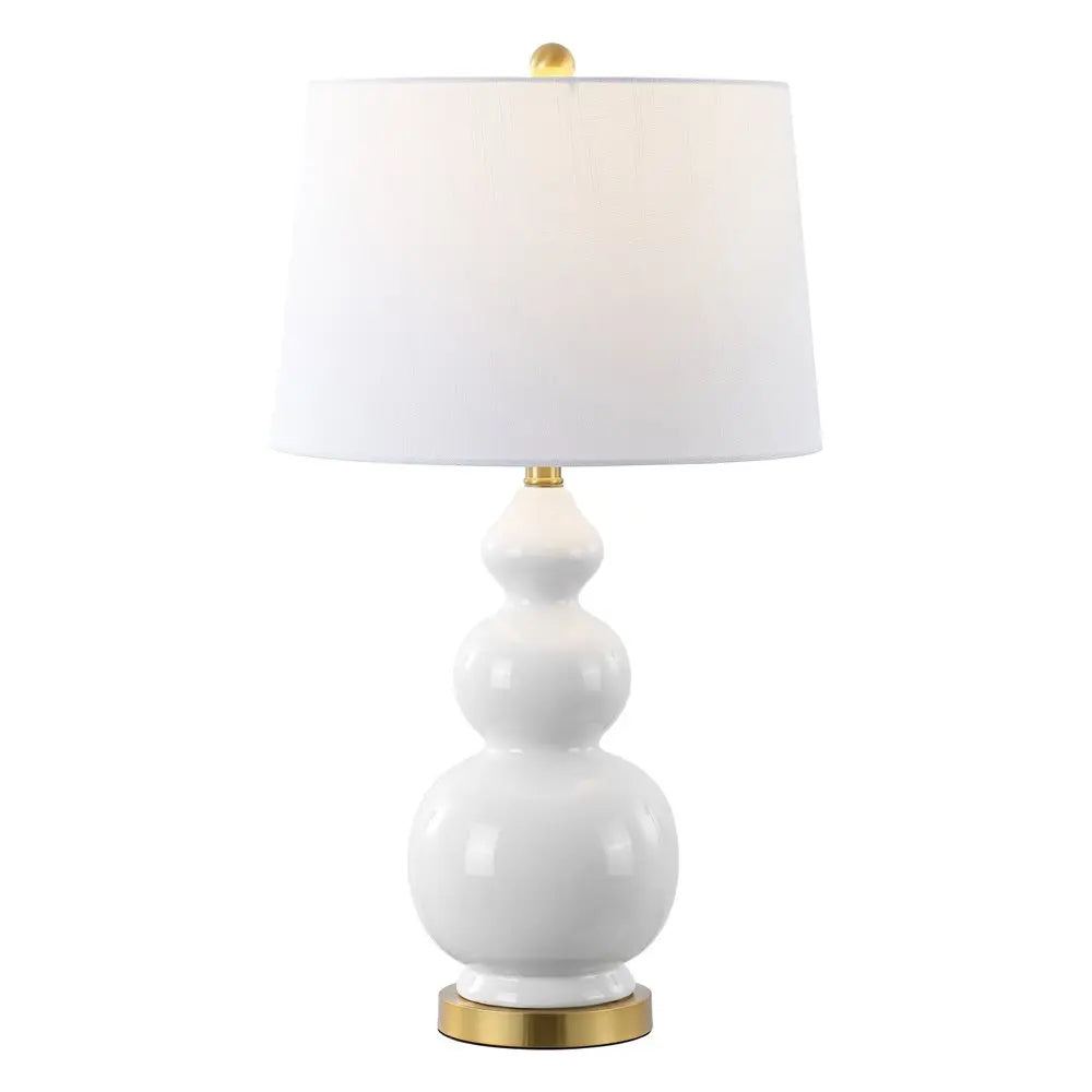 28" Gold Novelty Table Lamp LED With Drum Shade HomeRoots
