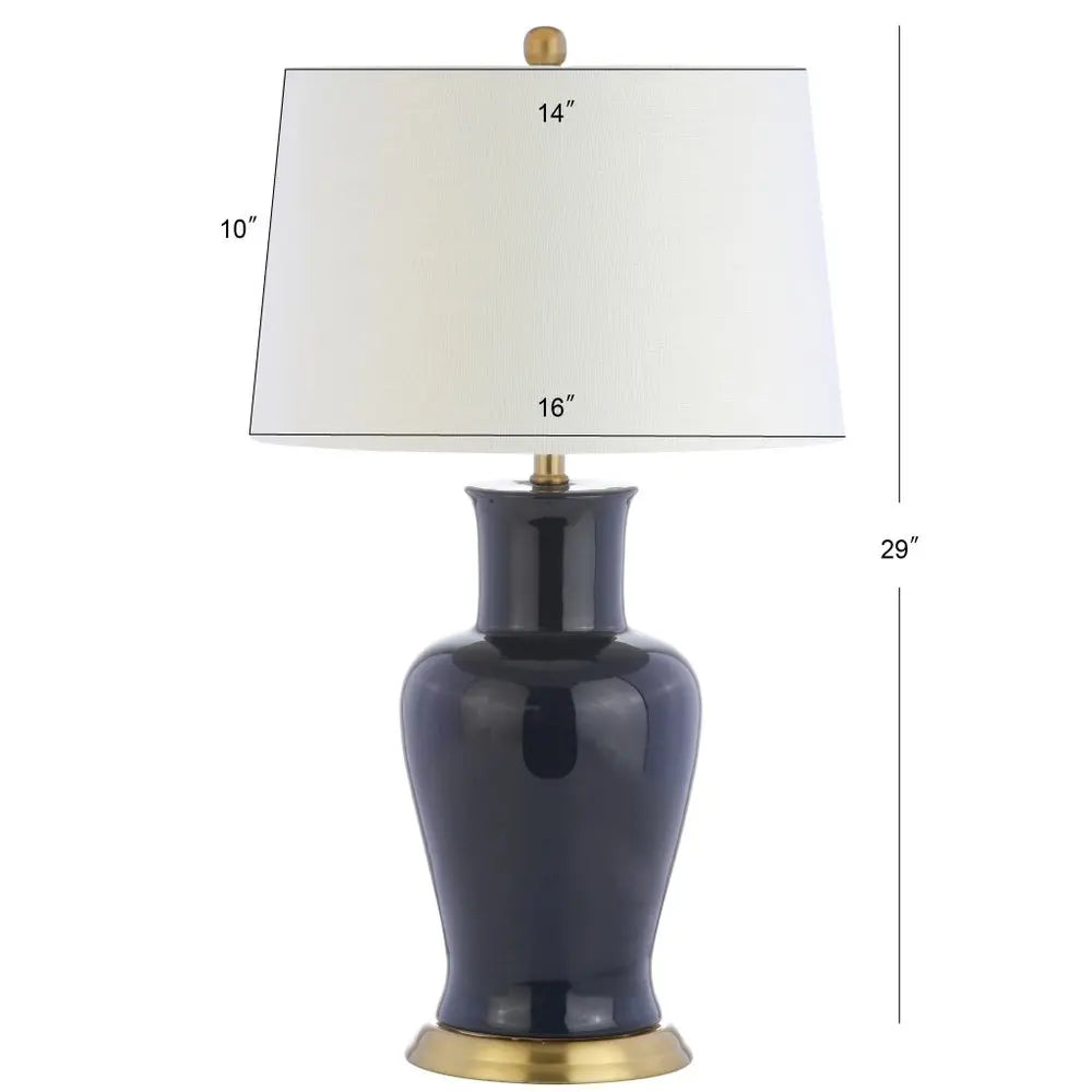 29" Gold Urn Table Lamp LED With Drum Shade HomeRoots