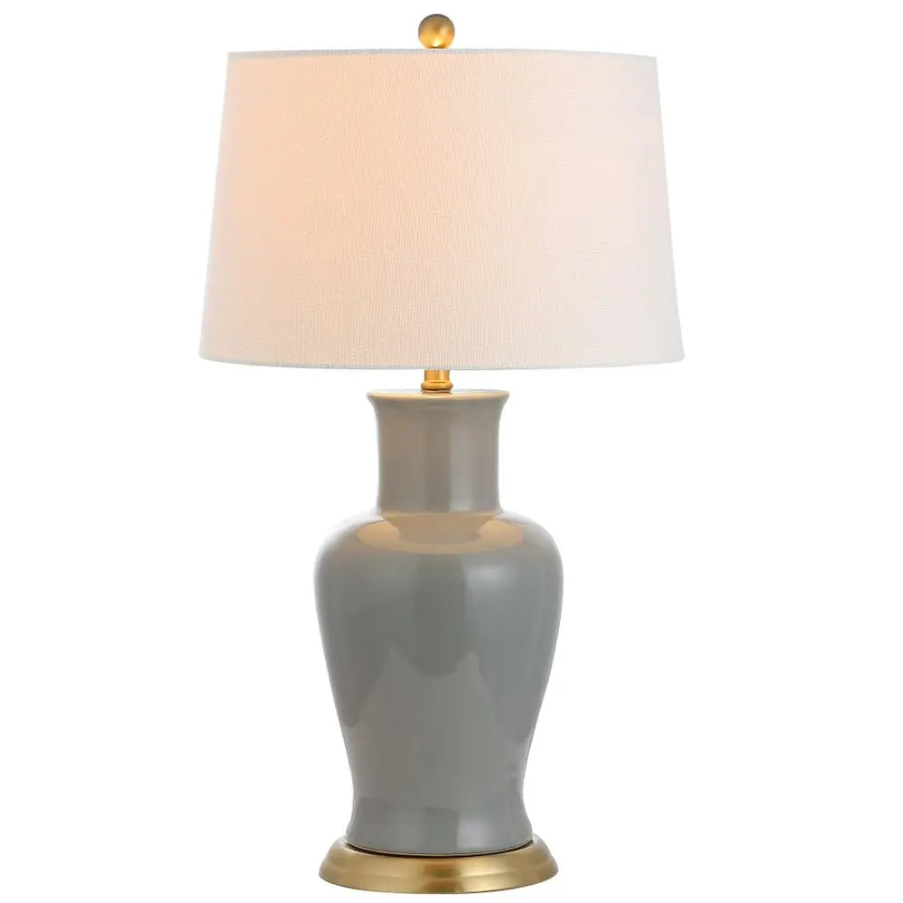 29" Gold Urn Table Lamp LED With Drum Shade HomeRoots