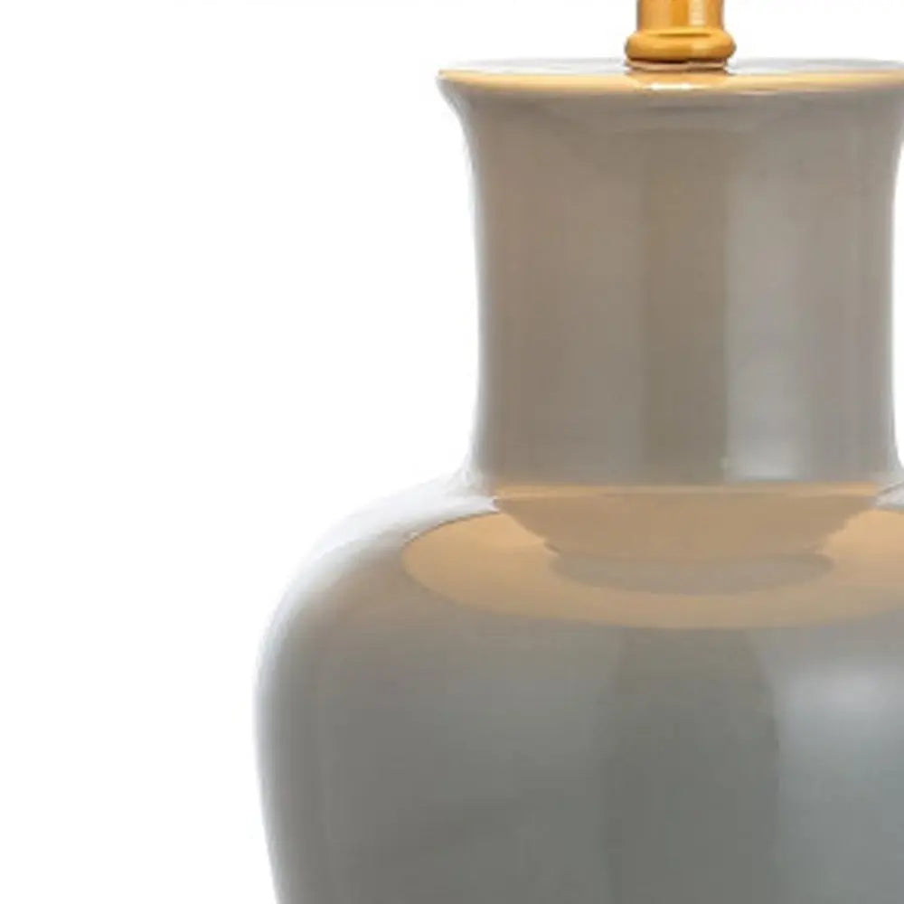 29" Gold Urn Table Lamp LED With Drum Shade HomeRoots