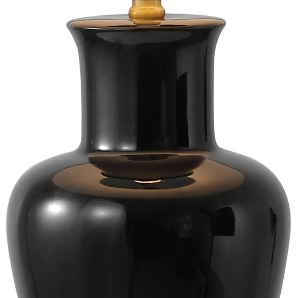 29" Gold Urn Table Lamp LED With Drum Shade HomeRoots