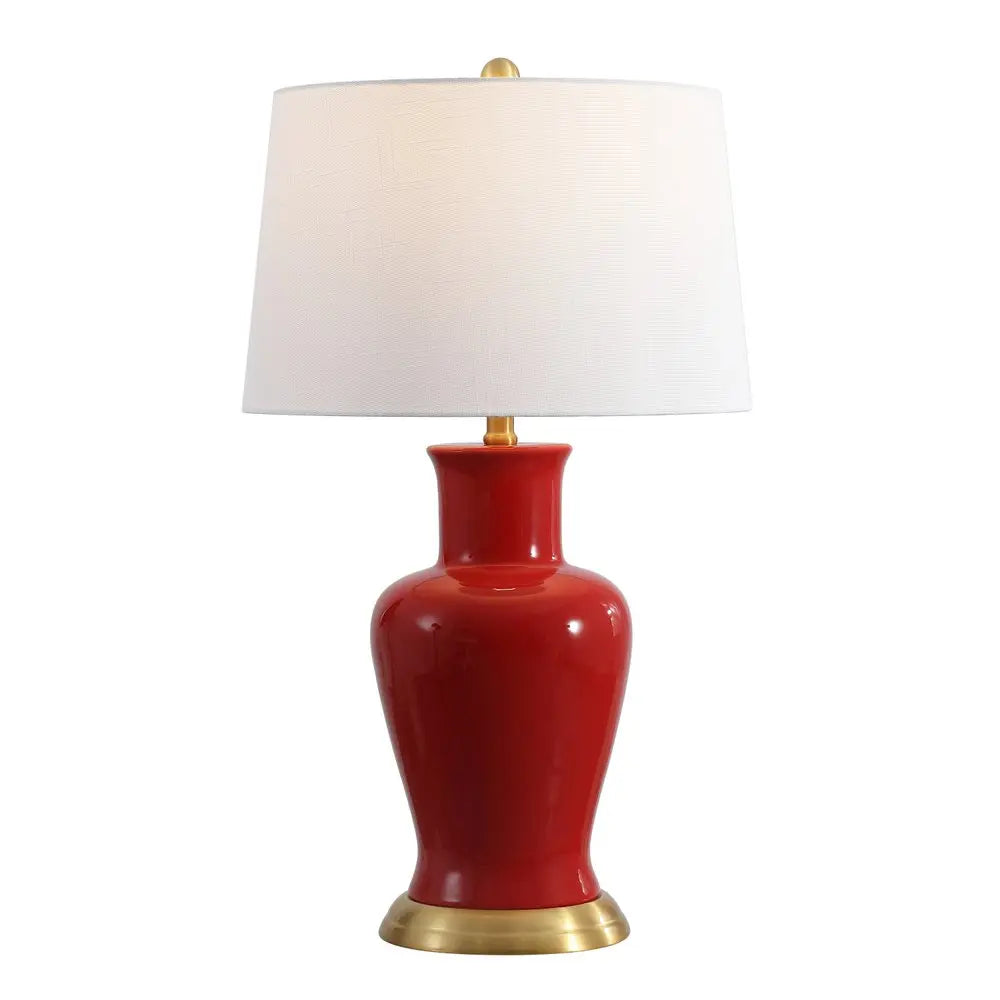 29" Gold Urn Table Lamp LED With Drum Shade HomeRoots