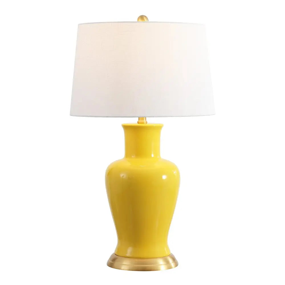 29" Gold Urn Table Lamp LED With Drum Shade HomeRoots