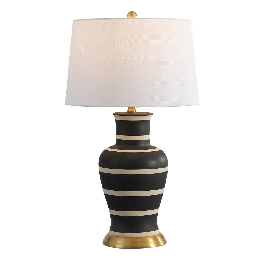 29" Gold Urn Table Lamp LED With Drum Shade HomeRoots