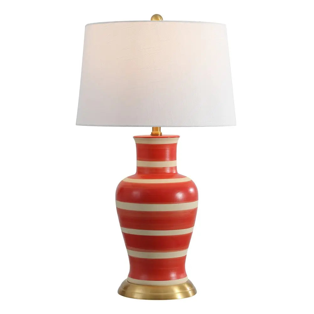 29" Gold Urn Table Lamp LED With Drum Shade HomeRoots