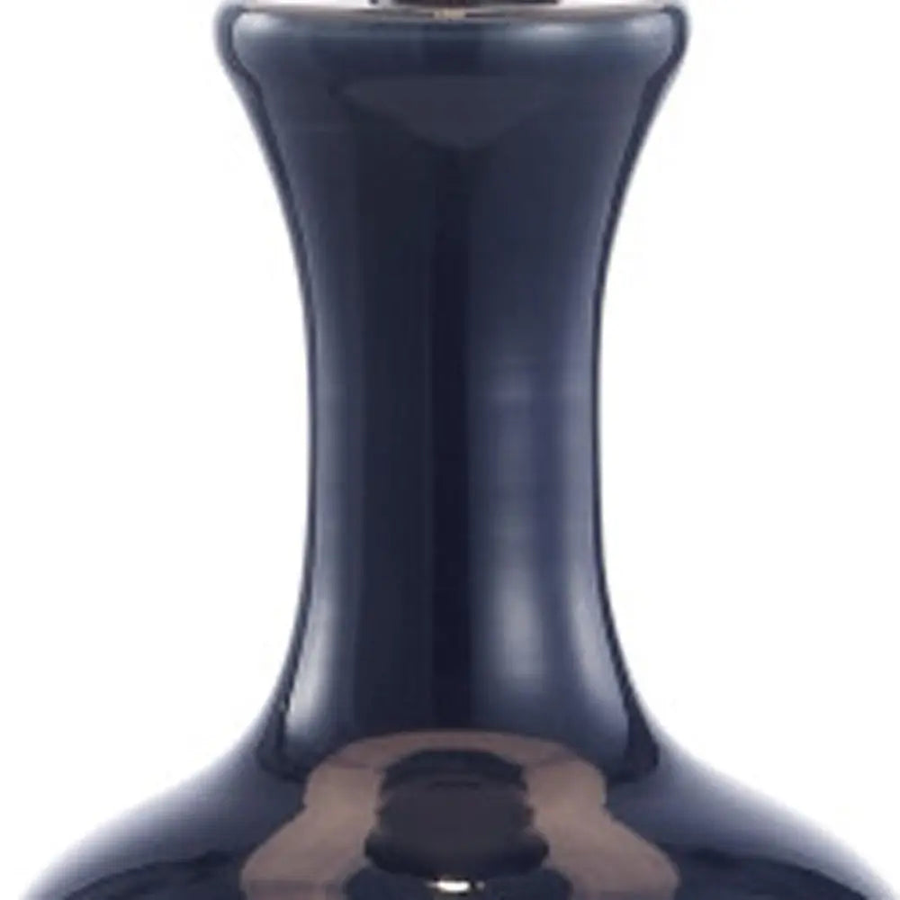 Set of Two 22" Silver Novelty Table Lamps LED With Globe Shades HomeRoots