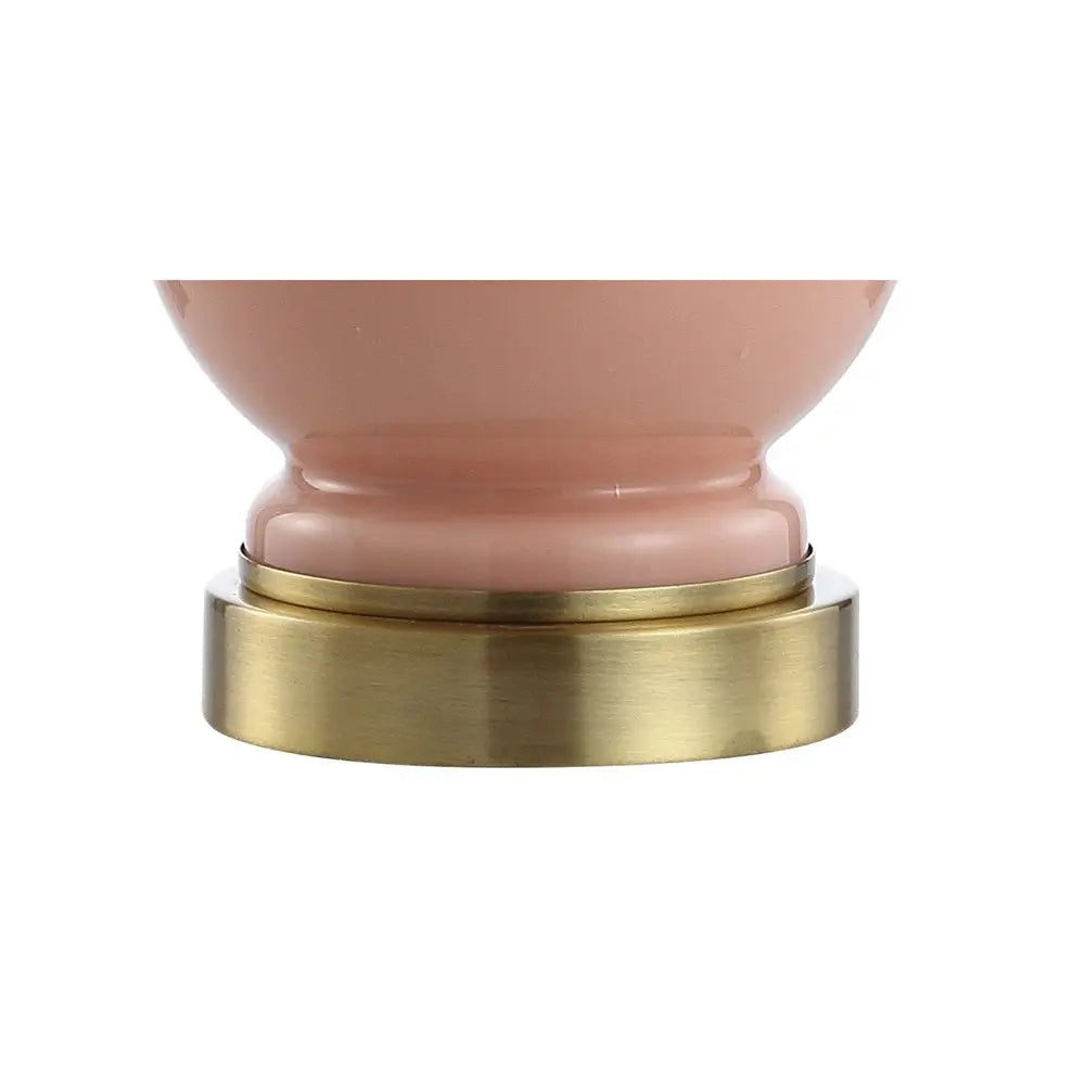 Set of Two 22" Gold Novelty Table Lamps LED With Globe Shades HomeRoots