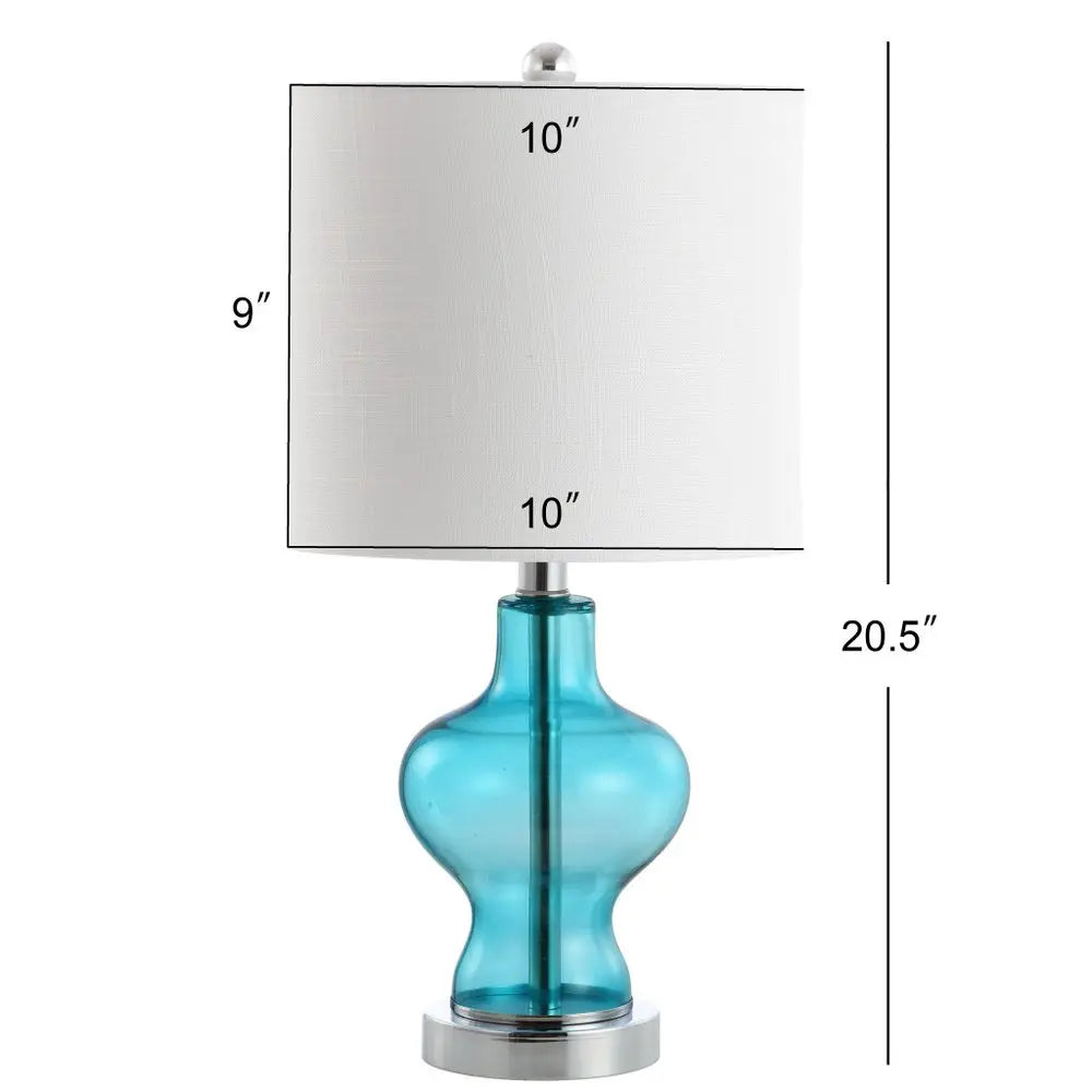 21" Silver Novelty Table Lamp LED With Globe Shade HomeRoots