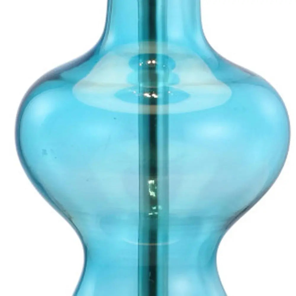 21" Silver Novelty Table Lamp LED With Globe Shade HomeRoots