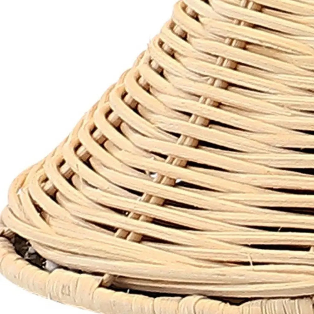 22" Light Brown Table Lamp LED With Globe Shade HomeRoots