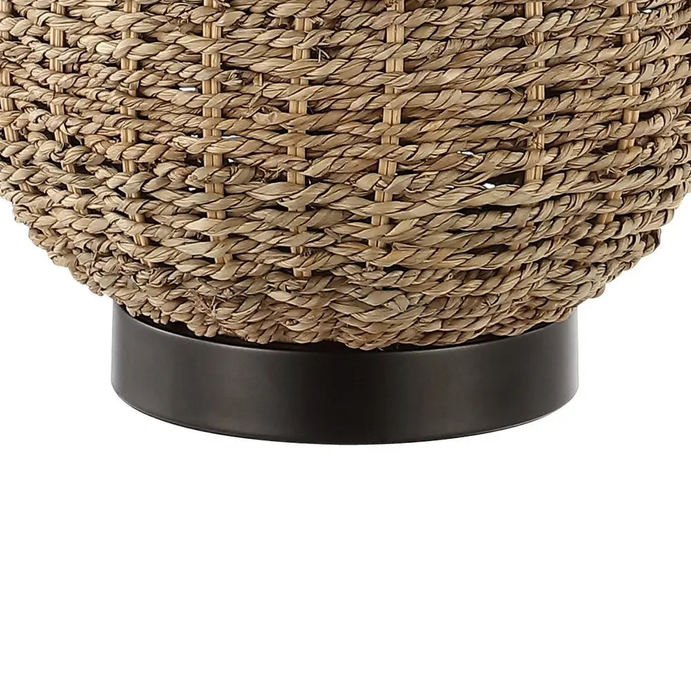 25" Antiqued Bronze Urn Table Lamp LED With Empire Shade HomeRoots