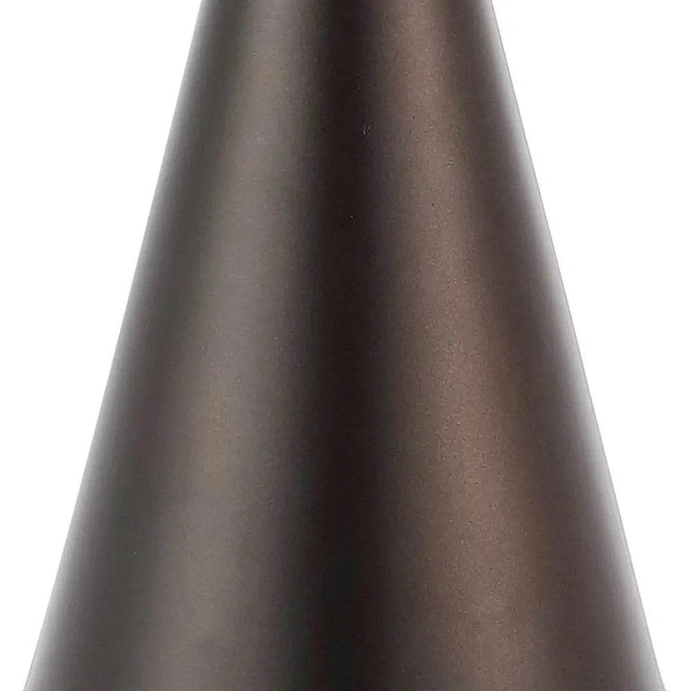 Set of Two 26" Antiqued Bronze Novelty Table Lamps LED With Empire Shades HomeRoots