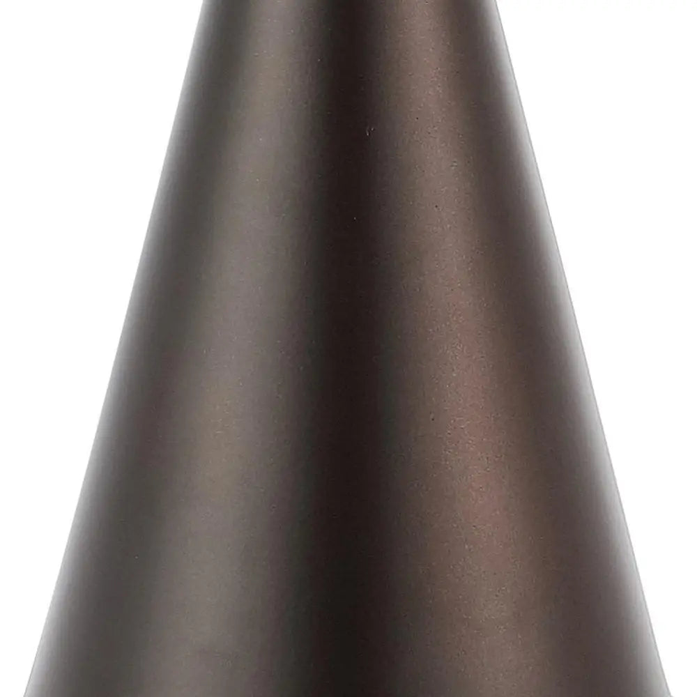 Set of Two 26" Antiqued Bronze Novelty Table Lamps LED With Empire Shades HomeRoots