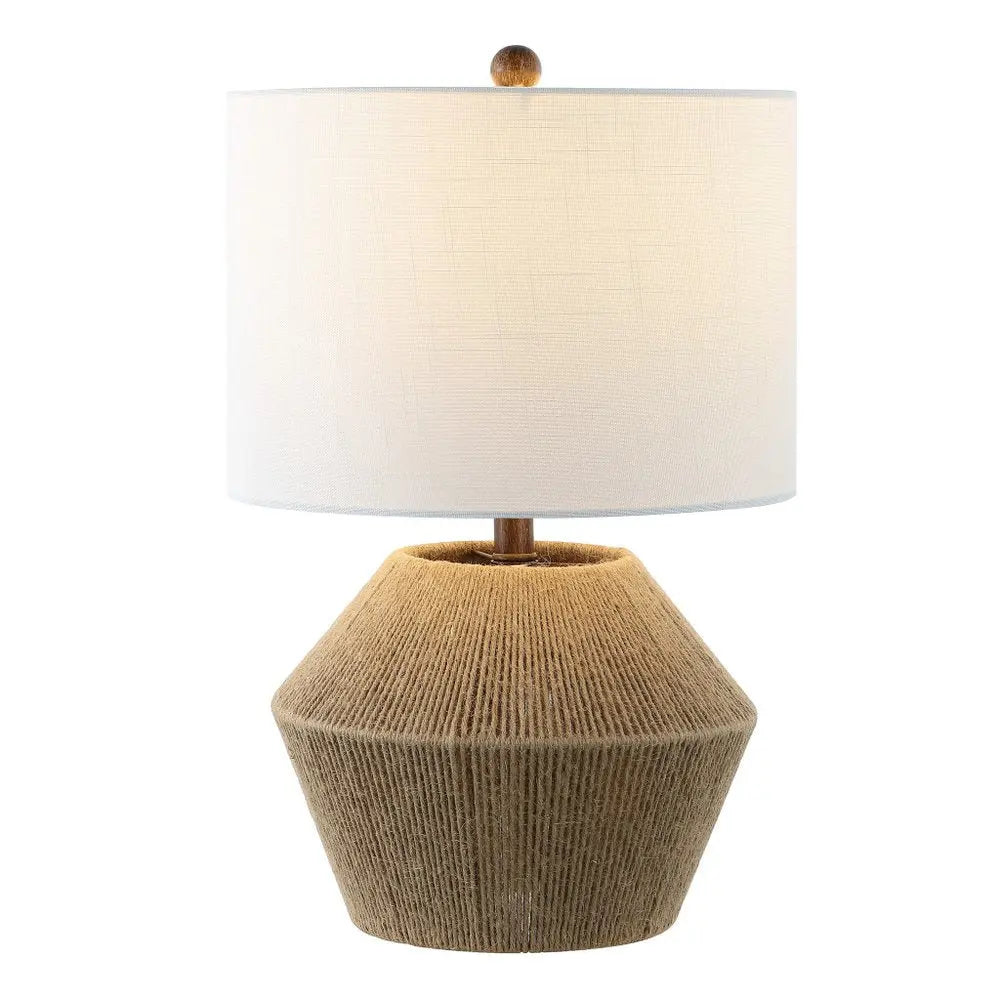22" Clear Novelty Table Lamp LED With Drum Shade HomeRoots