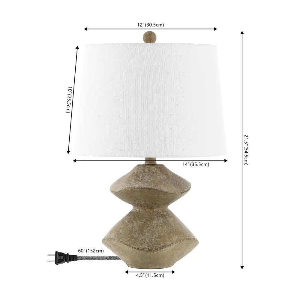 22" Clear Novelty Table Lamp LED With Empire Shade HomeRoots