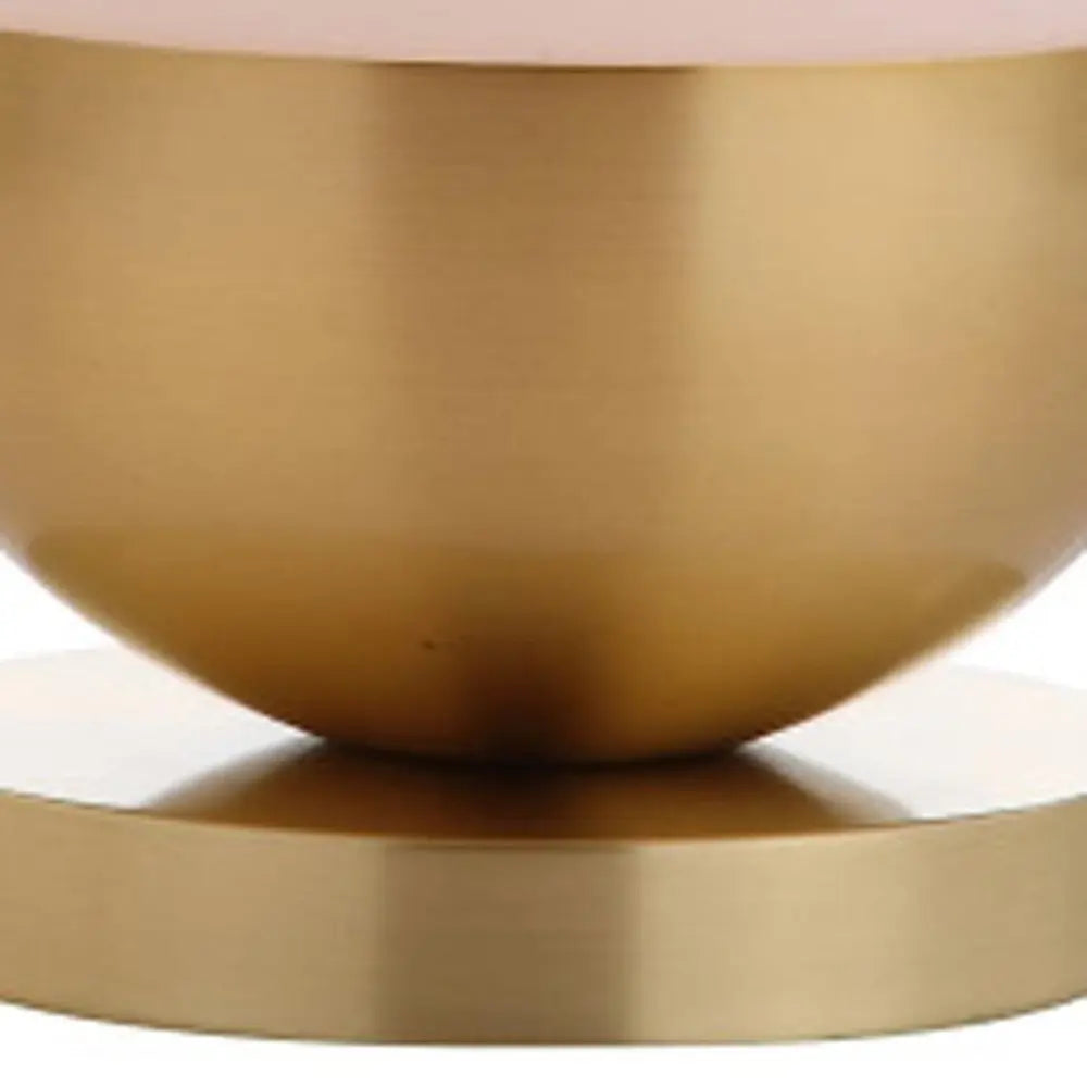 24" Gold Novelty Table Lamp LED With Drum Shade HomeRoots