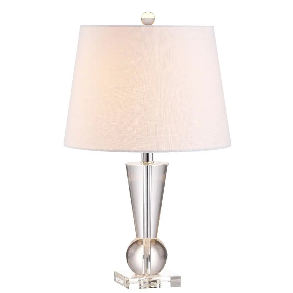 22" Clear Novelty Table Lamp LED With Empire Shade HomeRoots