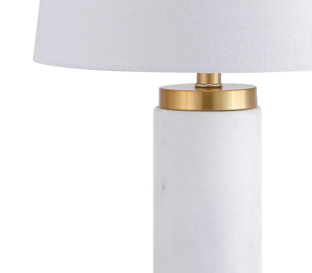 23" Gold Novelty Table Lamp LED With Drum Shade HomeRoots