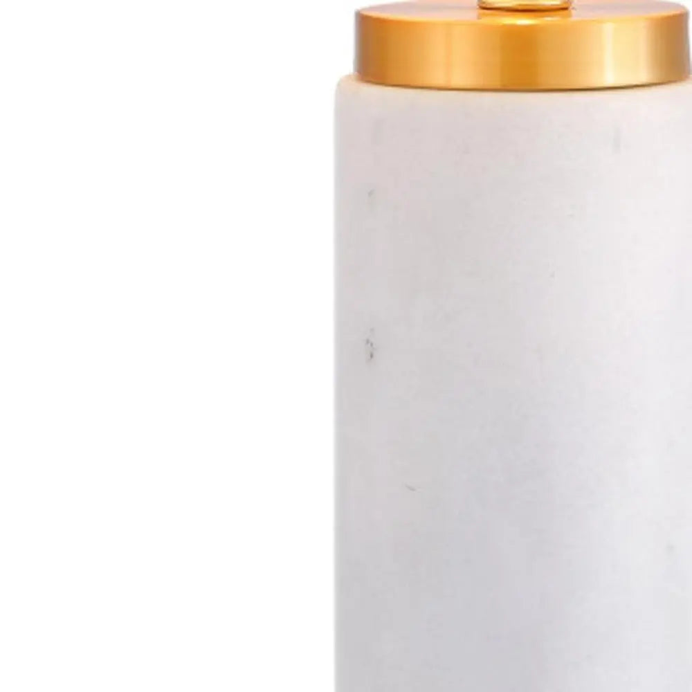 23" Gold Novelty Table Lamp LED With Drum Shade HomeRoots