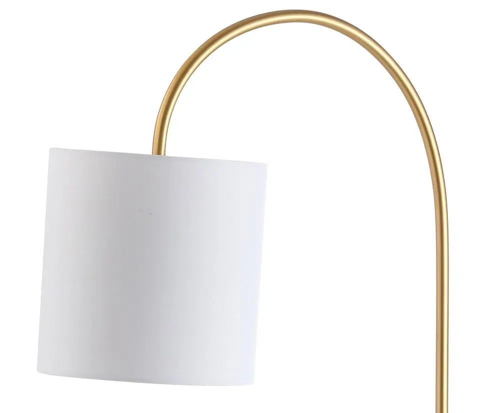 25" White Novelty Table Lamp LED With Drum Shade HomeRoots