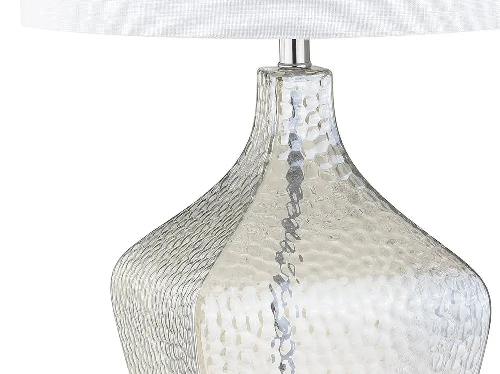 26" Clear Novelty Table Lamp LED With Drum Shade HomeRoots