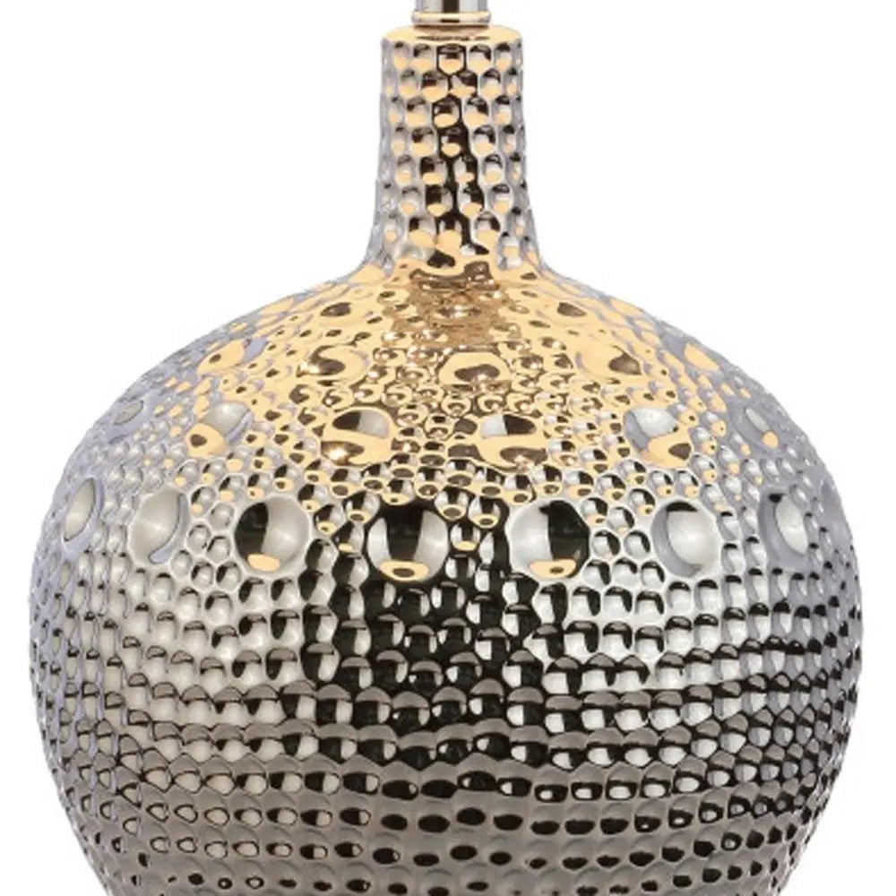 27" Clear Novelty Table Lamp LED With Drum Shade HomeRoots