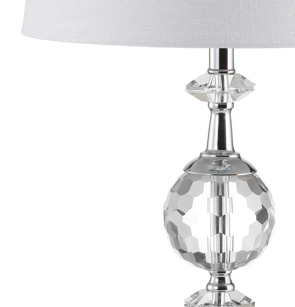 26" Silver Novelty Table Lamp LED With Drum Shade HomeRoots