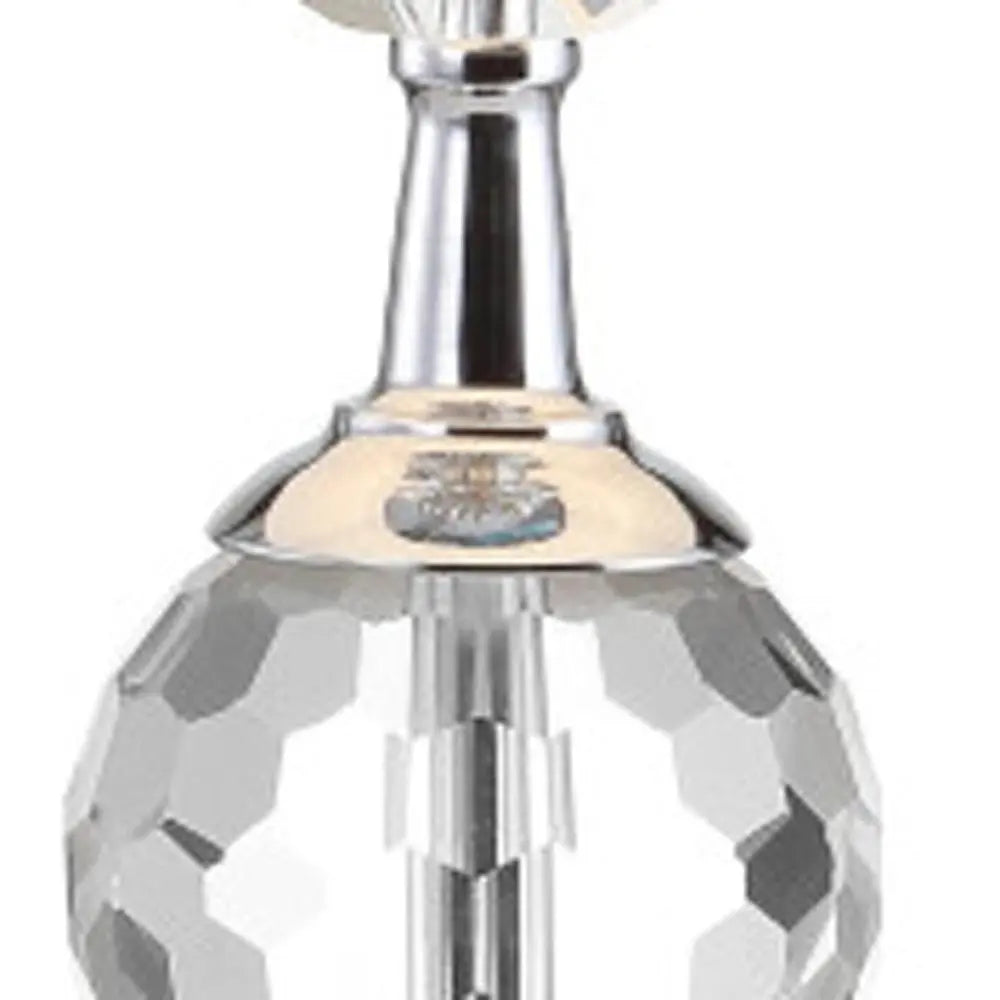 26" Silver Novelty Table Lamp LED With Drum Shade HomeRoots